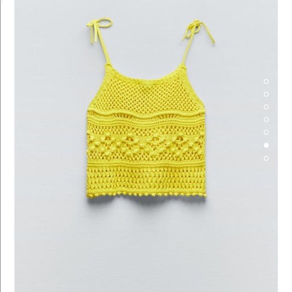 Zara pointelle knit top - Picture 5 of 7